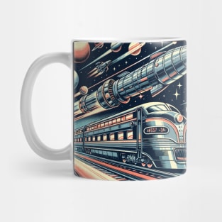 Cosmic Railways: Journey on the Starlight Express Mug